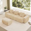 Canapé modulaire en L à 3 places avec passepoil et bordure française-712007147-712007149-712007057