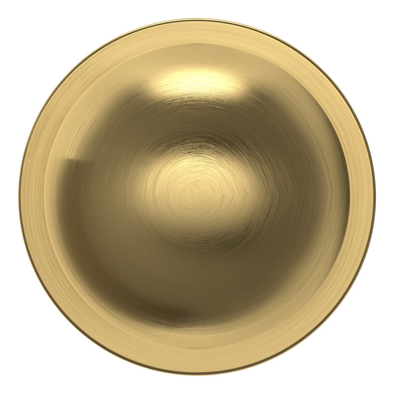5041 Knob 2.09375 Diameter Round, Lifetime (PVD) Satin Brass
