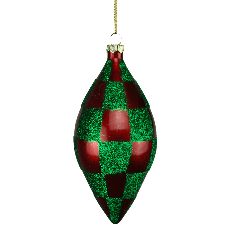 ornement Finial, Rouge / Vert