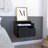 Busan Modern Floating Nightstand , End Table, Side Table Single-Drawer Design With Sleek Two-Tiered Top Shelf Surfaces- Black - Bedroom-859114408