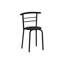 Ensemble de table de salle à manger, ensemble de 3 pièces, petit, L 32 po, cuisine, métal noir, stratifié noir, contemporain, moderne-651829166-651829160-651829158
