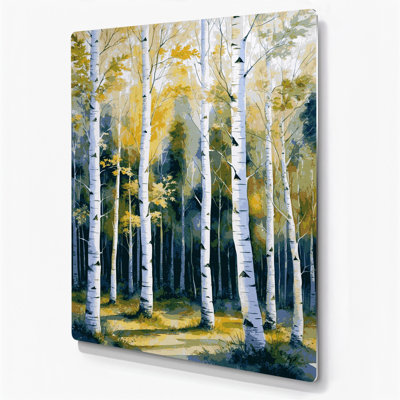 Watercolor Botanical 87 Beige Metal Wall Art