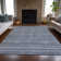 Machine Washable Indoor/Outdoor Xhevrie Blue Rug