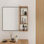 Armoire de rangement murale de 10 pouces avec porte à fermeture en douceur (sans miroir)