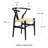 Deodat 79" Dining Table In Matte White And 6 Evelina Chairs In Rush Seat-23367293