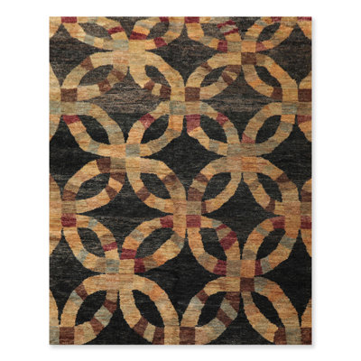 Annlouise One-of-a-Kind 8' X 10' Jute / Sisal Area Rug in Charcoal