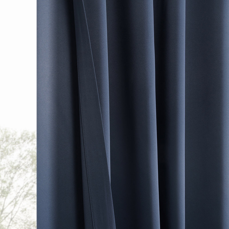 Room Darkening Curtains for Bedroom & Living Room Curtains – Window Drapes (2 Panels), 50" W x 108" L, Navy