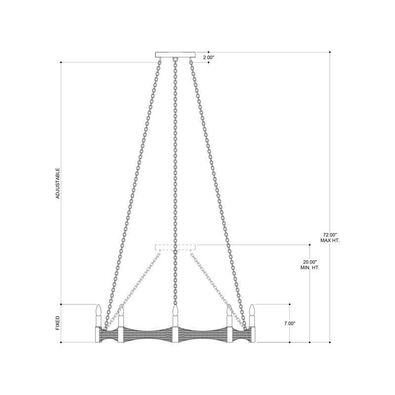 Rope 8 - Light Chandelier