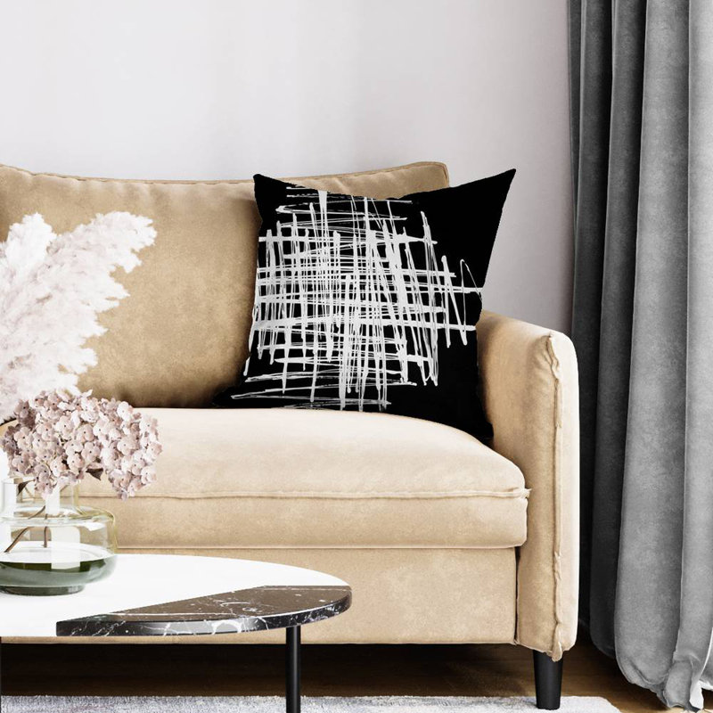 Contrast - 20"x20" Throw pillow cover - Poly twill - Print on demand