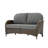 53'' Wide Straight Wicker Loveseat with Cushions