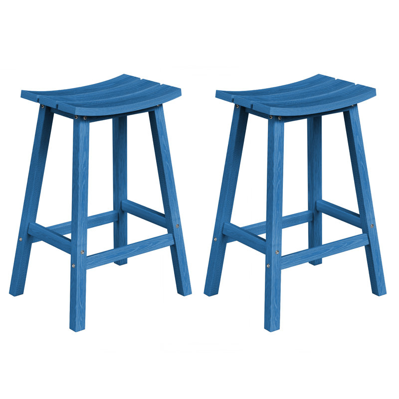 Tabouret de comptoir de cuisine Backless, Marine, 29"