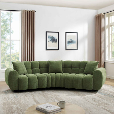 Canapé courbé Type3 4S de style moderne l 136 po Jozwiak