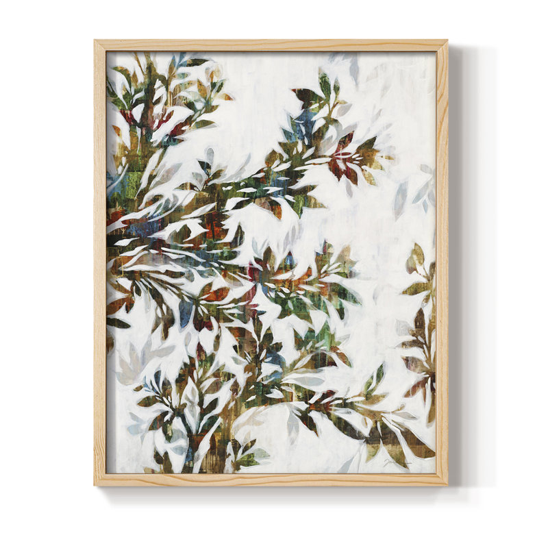 Arbre de vie II, reproduction encadrée - bois massif, H 21 po x l 17 po, Naturel