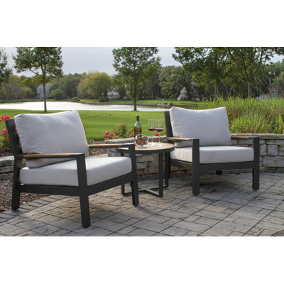 3 Pc. Portofino Seating Group With Matching Accent Table
