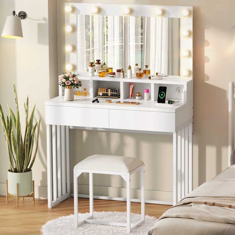 Azari Dressing Table with Mirror