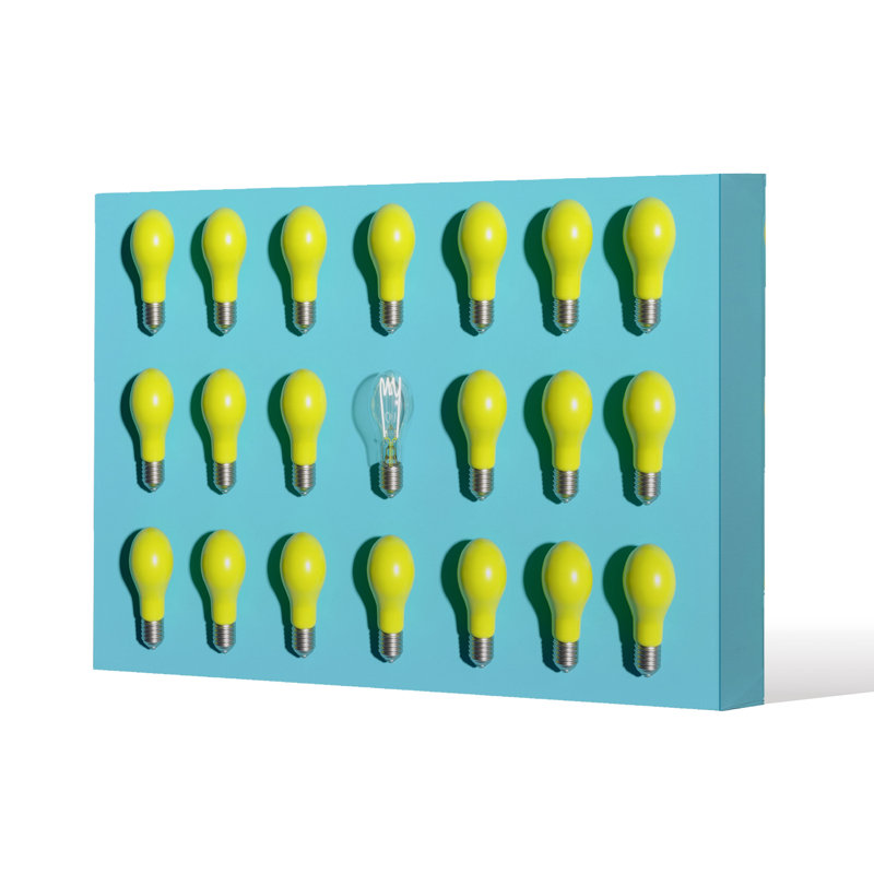 Yellow Bulbs by Andrew Lee - Wrapped Canvas Print, 51cm H x 76cm W x 4cm D