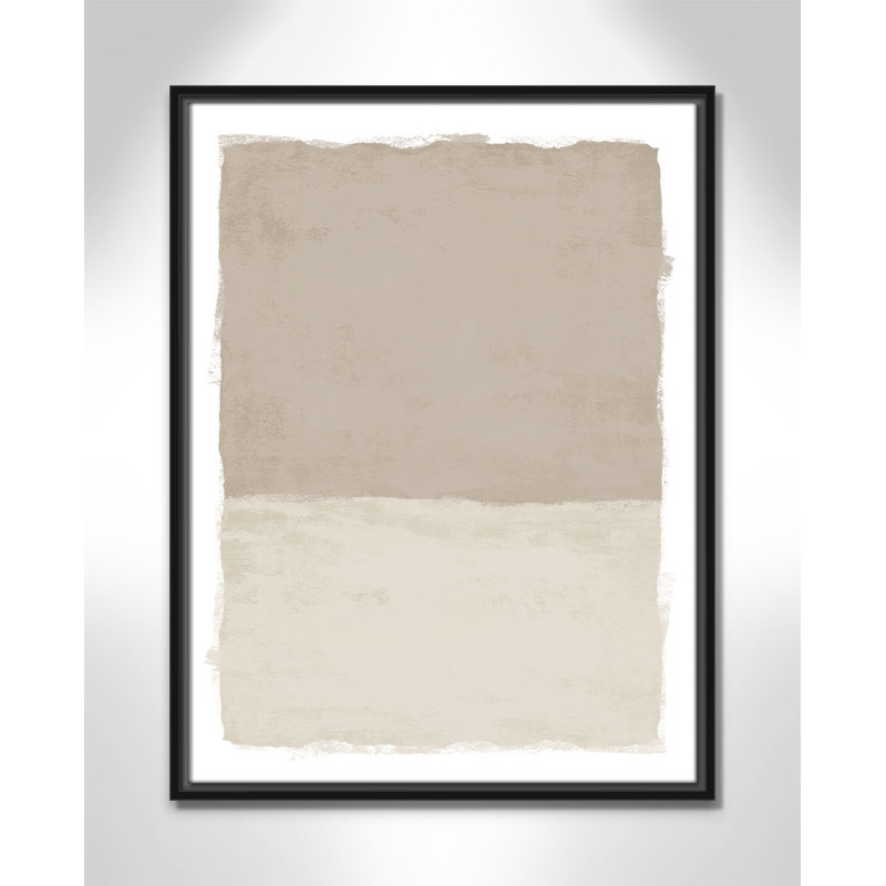 «Silent Sands I Print» par Natalie Carpentieri, Cadre flottant noir, 19.5' W x 25.5' H