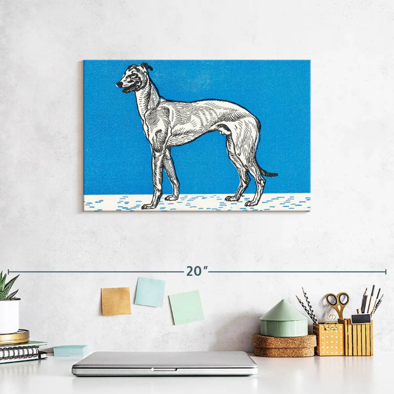 Brampt Greyhound III, 8" H x 12" W