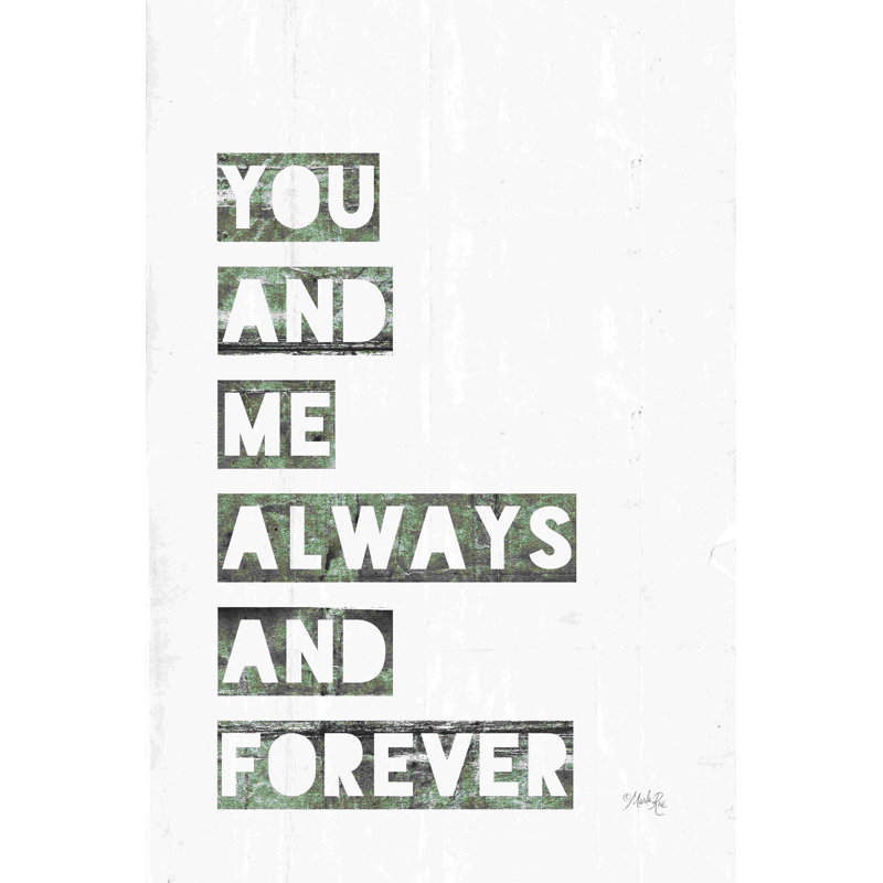 You And Me - Wrapped Canvas Print, 18" H x 12" W  