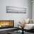 Silver Dust Textured Glitter Hand Painted Canvas Wall Art with Silver Foil by Martin Edwards