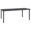 Ethbun Rectangular Metal Outdoor Dining Table , cm W 90cm cm D-228242884