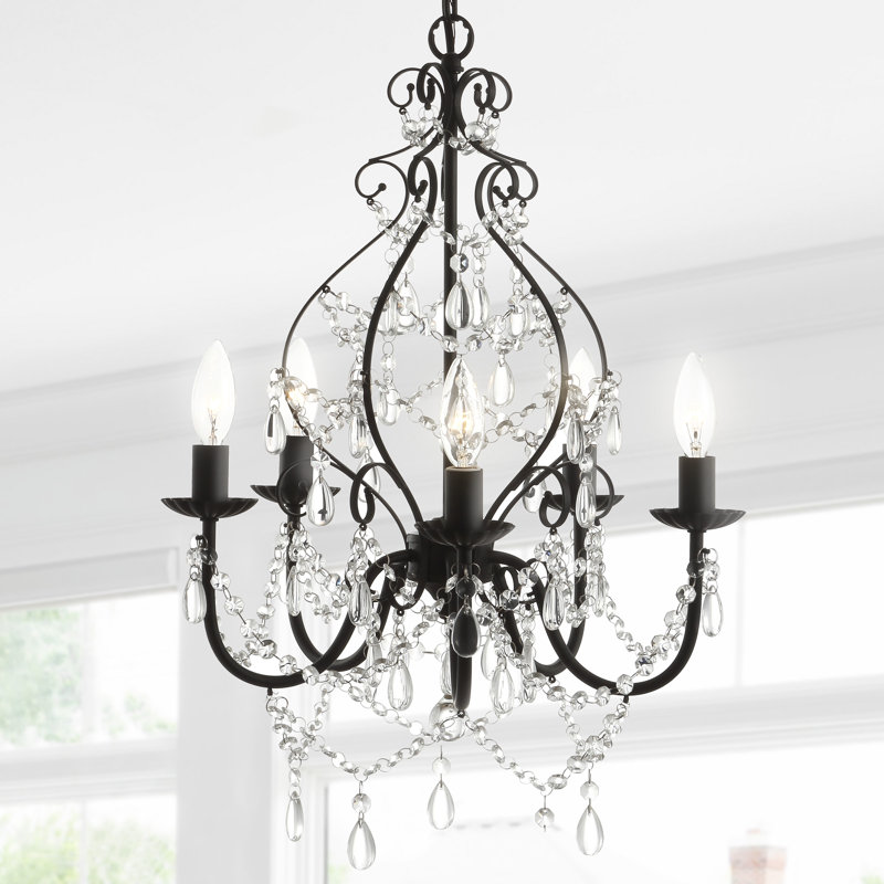 Lustre traditionnel / classique à 5 lumières de style bougie Minix