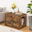 Enclosed Litter Box Enclosure with Lockable Lid-1192879618