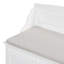 Banc à chaussures TREXM avec rangement dissimulé rétro et coussin, blanc-1181615572