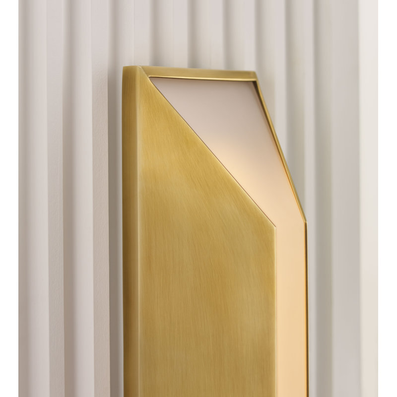 Kelly Wearstler Stretto Medium Sconce, Antique-Burnished Brass