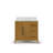 Berwyn  Single Sink Carrara White Engineered Marble Countertop Bath Vanity In Baja Oak-1024388120