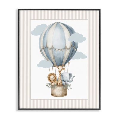 Giclée encadrée, montgolfière