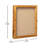 Mallick 14'' H x 11.5'' W Solid Pine Shadow Display Case with Linen Liner-93758306
