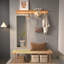 Miroir de porte doré 47 x 14 po.-1333731082