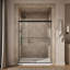 Pleat Frameless Sliding Bath Door-1558757537