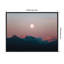 «Panoramic Pastel Moonrise over Islandic Mountains» par Michael Schauer, reproduction d'art sur toile encadrée