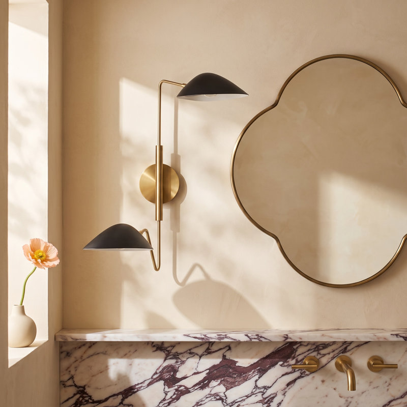 Raelle Bath Sconce, Matte Black, 2