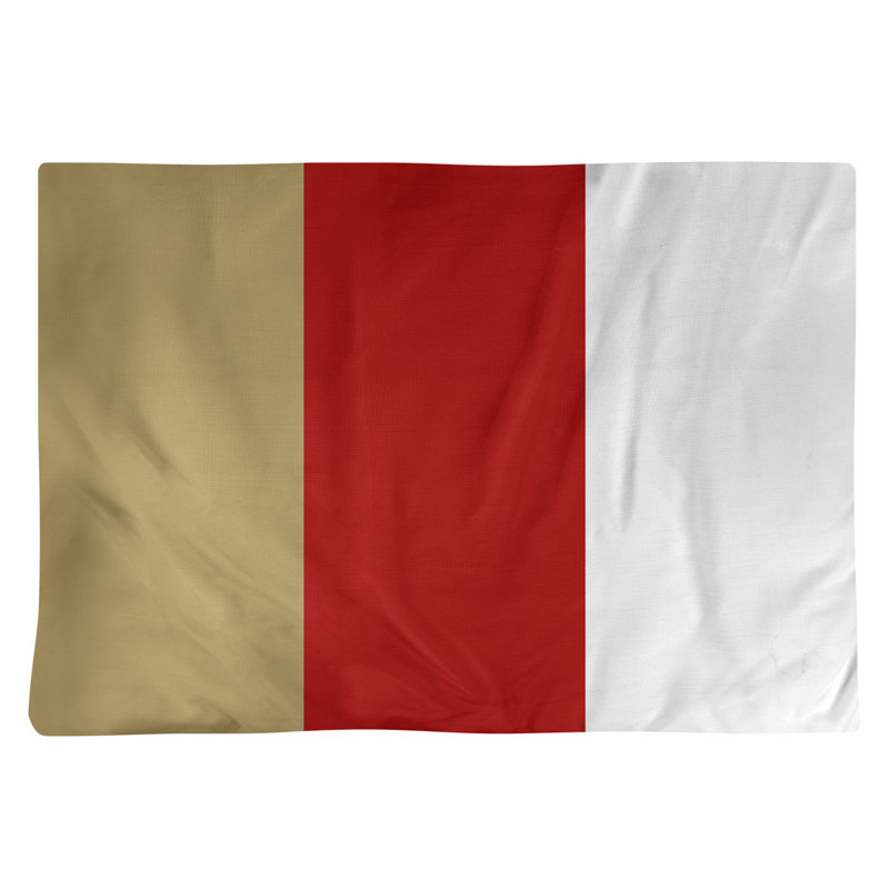 Polyester Striped Rectangle Placemat, Red 