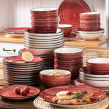 Whittier 48 Piece Stoneware Dinnerware Set - Service for 12