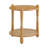 Arnkell Round Wood End Table With Seagrass Shelf-241748002