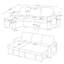 Canapé-lit modulaire en L 71 po avec méridienne de rangement en cuir et canapé-lit réversible convertible moderne avec ports USB et poche latérale-2037751859