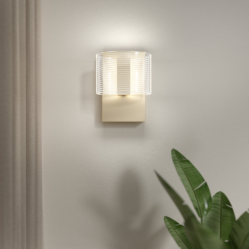 Applique murale en aluminium Gregert, Doré
