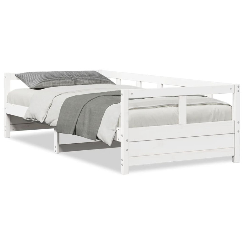 Egan Solid Wood, European Single (90 x 200cm), White