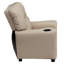 Contemporary Kids Recliner with Cup Holder-1550057885