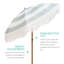 Parasol de terrasse 6,5 pi Boho