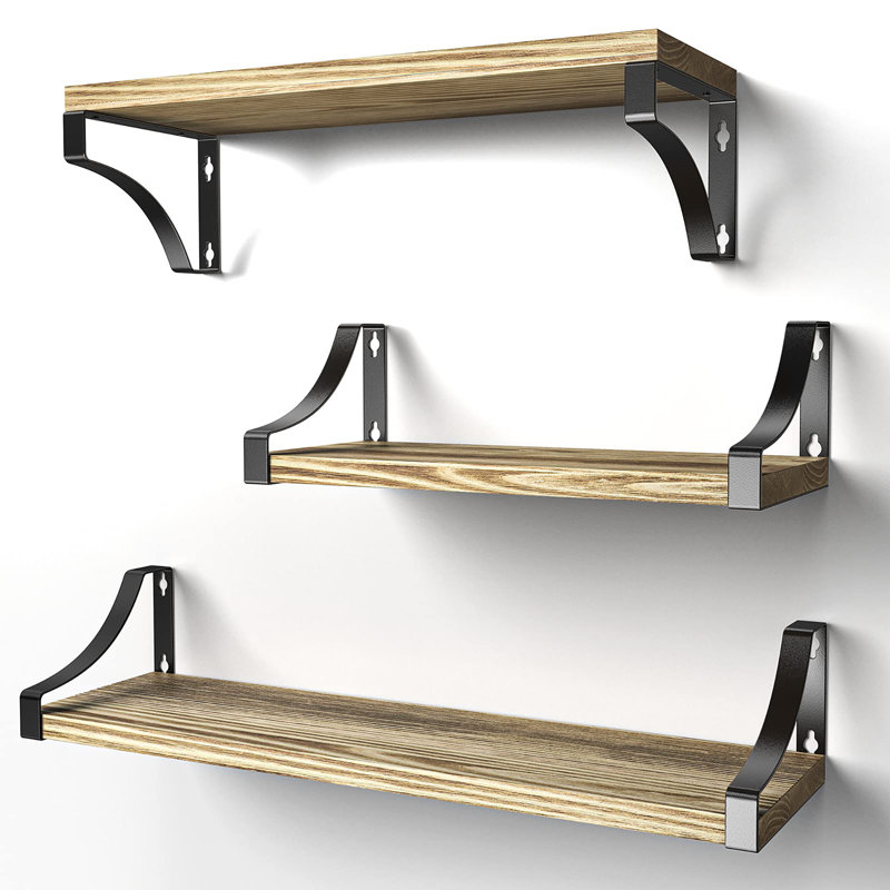 Paulownia Floating Shelf, Light Brown