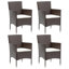 Ensemble bistro rectangulaire en aluminium pour 2 personnes Charlsey-927178864-927178877-927178875