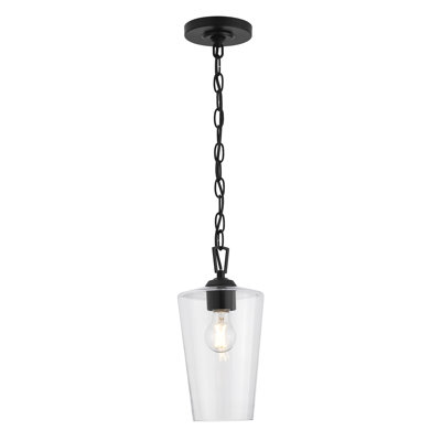 Luminaire suspendu à une lumière Celino avec verre transparent