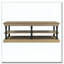Table basse en bois 55,1 "avec pieds noirs, 2 tablettes de rangement ouvertes-1088206849-1088206850
