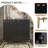 2 Door Black Locker Accent Cabinet