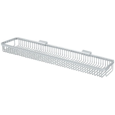 EDAF23C94FB64E8D8641F761FA695A61 Panier en métal 28-1 / 2 po, rectangulaire en chrome poli